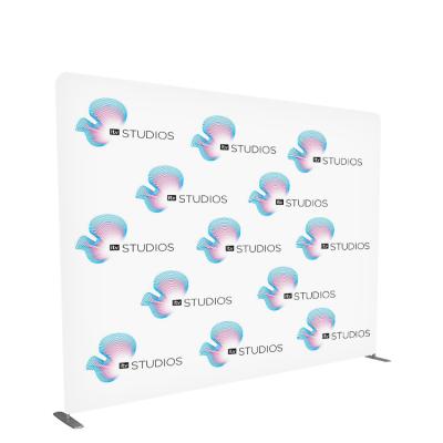 China Portable Lightweight Stretch Pillow Case Trade Show Custom Foldable Fabric Backdrop With Custom Logo for sale