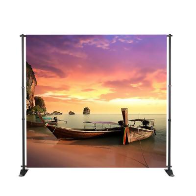 China Tradeshow Adjustable Custom Printing Heavy Duty Portable Photobooth Backdrop Stand Adjustable for sale