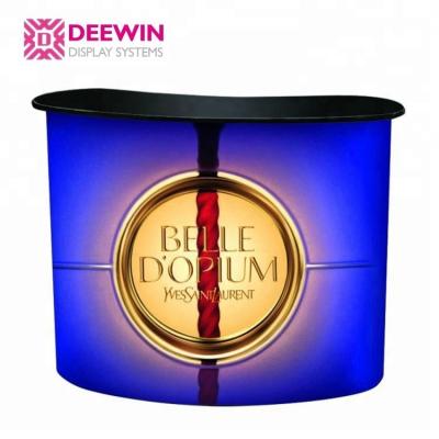 China 2x2 Pop Up Counter Stand Stylish Luxury Portable Pop Up Counters For Trade Show Booth 94.5x196.6cm for sale