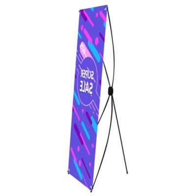 China 60*160 80*18 Lightweight Adjustable Height Trade Show Flex X Banner Exhibition Display Stand for sale