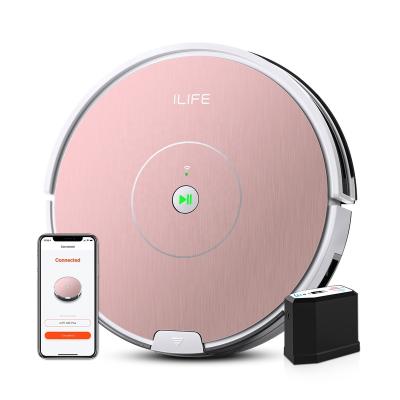 China ILIFE Outdoor A80 Plus Vacuum and Mop APP Control Brushless Motor Carpet and Floor Robotic Vacuum Cleaner Mop 1000pa for sale