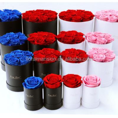 China Amazon Popular Natural Wholesale Touch Rose Preserves Eternal Roses in Box Custom Christmas Valentine's Day Gift Western Wedding for sale