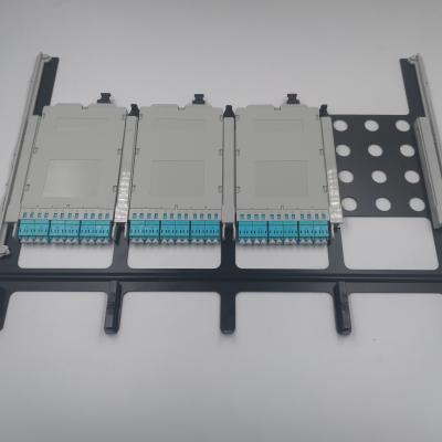 China FTTX Cassette MPO MTP Rack Mount High Density Fiber Optic 1U 48 Inch 19 Fiber Patch Panel 72 144 for sale