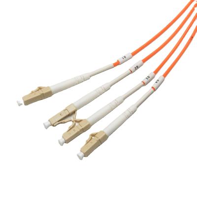 China manufacturing LC/UPC-LC/UPC-OM2-2.0mm-4 Cores - Branch Fiber Optic Patch Cord LC/UPC-LC/UPC-OM2-2.0mm-4C-MM Mode Jumpers multi fiber cable mm LC-LC for sale