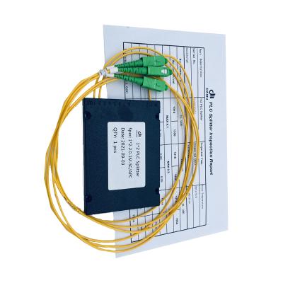 China Telecom Product Fttx Fiber Optics Equipment Ftth PLC Splitter Scapc Connectors 1*2 Scapc High Quality PLC Splitter for sale