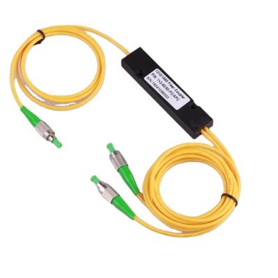 China FTTH Factory Professional Wholesale Price FC/APC Coupler Custom Industrial Fiber Optic PLC 1/2 Fiber Optic Splitter for sale