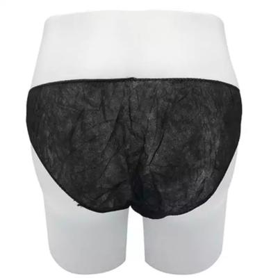 China Breathable Unisex Black Spa Disposable Underwear For Salon Or Hotel for sale