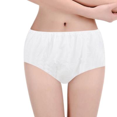 China Breathable Fashion Girls Black Nonwoven Spa Disposable Short Underwear Women Disposable Panty Panties Briefs For Spa for sale