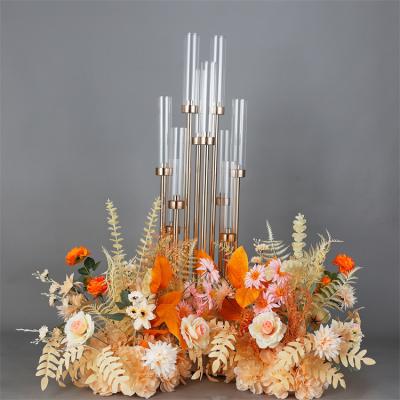 China Wedding 10 Heads of Knotty Candlesticks New Wedding Props Candelabra Wedding Centerpieces For Wedding Site Decoration Supplies for sale