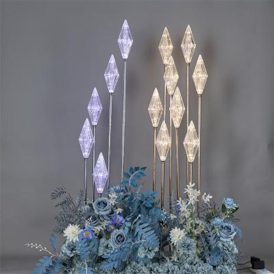 China Wedding diamond guidepost   Wedding Center Decoration Props Landing Road Lamp T Stage Supplies for sale