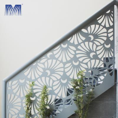 China Modern Aluminium Trappenrail Luxe Balkon Aluminium Trappenrail Te koop