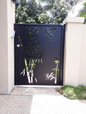 China OEM / ODM Aluminium Double Swing Gates Garden Front Aluminum Gate for sale