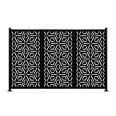 China Custom Laser Cut Privacy hek Commercieel Decoratieve Tuin hek Aluminium Te koop