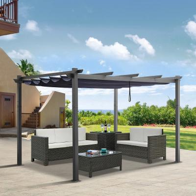 China 4x4 Uplion Zelt Hardtop Wasserdicht Aluminium Bioklimatisch 4x3 Einziehbares Pavillon Polen Bioklimatisch Rückziehbares Pergola Ki zu verkaufen