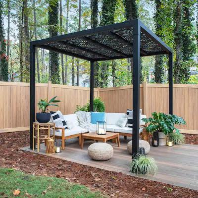 China Kit 4x4 Pavilions Outdoor Glass Manufacturers Aluminium Bioclimatic 5x3 Pvc Pergola Bioclimatique Aluminium Wood Gazebo for sale