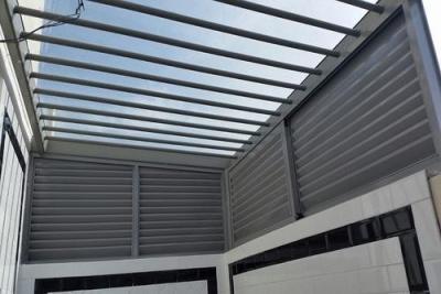 Cina Cornice Tine Faltrollo 60x60 Gioia Australia Motore orizzontale esterno Gioia Finestre Profilo Louver in alluminio in vendita