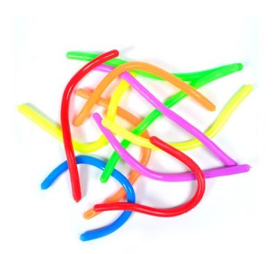 China Toy Luminous Noodle Stretch String TPR Portable Adult Rope Decompression Kids Anti Stress Toys Strings Restless Person Autism Duct Toys 28cm for sale