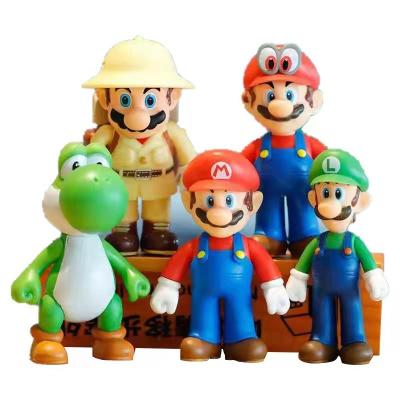 China Plastic Anime Mario Bros Super Mini Action Figures PVC Toys PVC Capsule Figure for sale