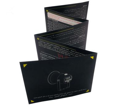 China paper & Concise Waterproof Cardboard Coated Paper Custom Brochures Folding Booklet Printing for sale