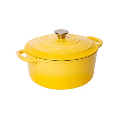 China New Style Top Quality Viable Enameled Cast Iron Dutch Oven With Lid - Oversized Handles for sale