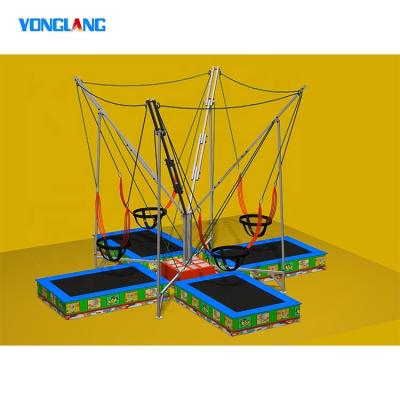 China With Protective Net Yl-2-bc046 Multiple Size Cheap Castle Trampoline Large Outdoor Jumping Park For Sale for sale