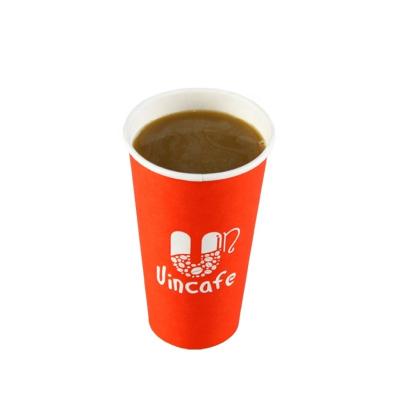 China Custom Logo Printed Disposable Hot Drink Coffee Biodegradable Paper Cup From China Manufacturer for sale