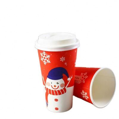 China Biodegradable Custom Design 16 Oz Double Compostable Wallpaper Cup for sale