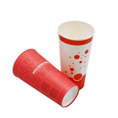 China Biodegradable Disposable Leprechaun Cold Drink Take Away Paper Cups biodegedebul for sale