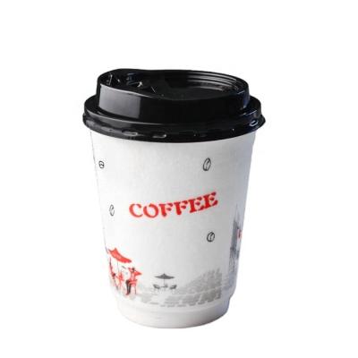 China New Style Disposable Recyclable Foam Paper Cup Compostable Double Wall Matching With PP Lids for sale