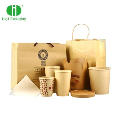 China Biodegradable Wholesale Custom Printed Your Own Logo White Brown Kraft Gift Craft Shopping Paper Bag for sale