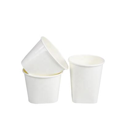 China Biodegradable Rectangular Disposable Square Paper Snack Ice Cream Cup With Lid for sale