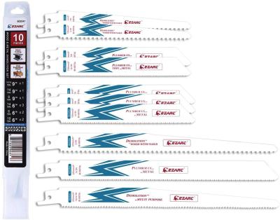 China Hard wood EZARC Reciprocating Saw Blades 6 to 9 Inch, Bi-Metal with Cobalt  Multipurpose Demolition Blades for sale