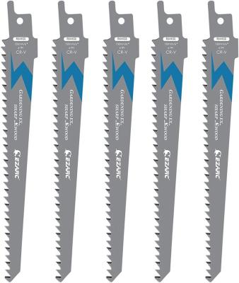 China Course damp wood EZARC Wood Pruning Reciprocating Saw Blade, 6-Inch Sawzall Blades R644GS 6TPI (5-Pack) for sale