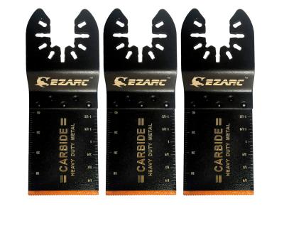 China Stainless Steel EZARC Oscillating Multitool Blade Carbide Saw Blades for Hard Material/Metal/Nails/Bolts/Screws, 3-Pack for sale