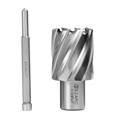 China Metal Stainless Steel EZARC HSS Annular Cutter,  1-1/4-In Cutting Diameter x 1-Inch Cutting Depth with 3/4