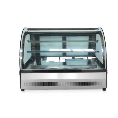 China Single-Temperature 900mm Countertop Cake Showcase Beverage Cooler Pastry Fridge Open Cooler Glass Cake Display Fridge for sale