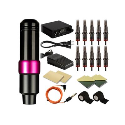 China Hot Sale Powerful Motor Tattoo Needle Tattoo Kit Bag Wireless Rotary Tattoo Machine for sale