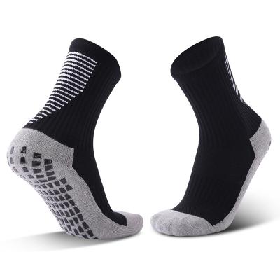 China Custom Logo Men Athletic Compression Sport Socks Elite Anti-Foul Sock Basketball Sock Grab Football Gaa Socks for sale