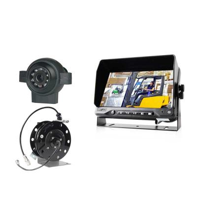 China Front View System 12-32V Monitor and Front Camera 5M Forklift Safe View Customized Cable Reel for sale