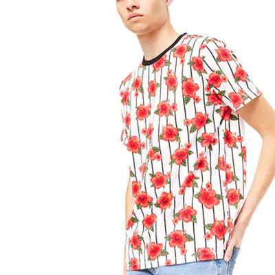 China Anti-pilling china manufacture custom design sublimation printing custom printed fashion men's t-shirt prices men's t-shirts for sale