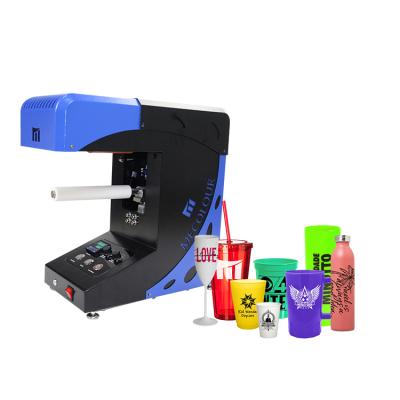 China MECOLOUR New Design Energy Saving and Consumption Reduction Plastic Cup Heat Transfer Printing Transfer 360 Multi Roller Press Machine for sale