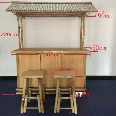 中国 屋内屋外の熱帯小屋党反対のタケ椅子が付いているタケTiki棒 販売のため