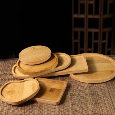 China Restaurant Hotel Coffee and Tea Utensils Wooden Coaster Custom Logo Natural Bamboo Wood Coasters for sale