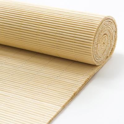 China Naturaleza Estilo tradicional Blinds romanos de madera impermeables de bambú sombreados de la puerta patrón horizontal Construido en tejido plano Casa en venta