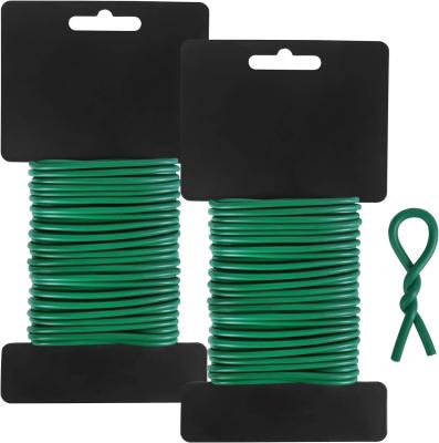 中国 Multi-Function Green Coated Twist Tie To Support Plant Tie Up Bags For Home Office 販売のため