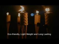 180cm Natural Bamboo Handmade Torch Bamboo Tiki Torches For Garden Lighting Luau Party