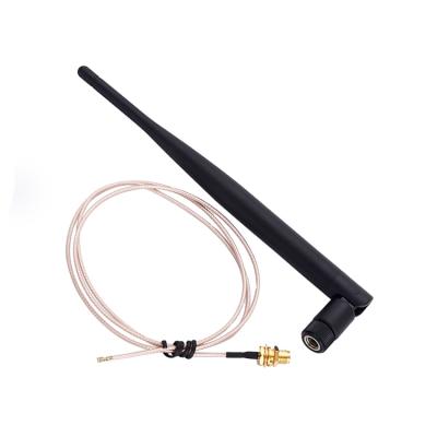 China 195mm SMA Connector RF 2.4 Antenna 5G RG178 with IPEX to SMA WL-2400E195 for sale