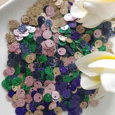 China Factory Wholesale High Quality Abrasion Resistance PET Loose Sequin Round Glitter Sequins for sale