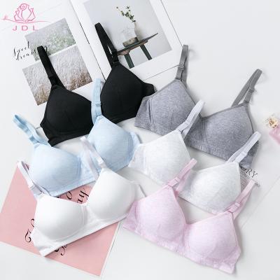 China 100% Cotton Antibacterial Promotional Yarn Free Teenager Bra With Popular Fashion for sale