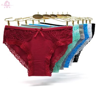 China Antibacterial factory directly supplied low price women lace up lingerie briefs briefs ladies cotton panties for sale